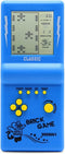 3.5-inch Retro Brick Game Console - 80s/90s Building Block Game with 23 Classic Games, Nostalgic Puzzle (Blue)