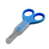 Chicco Nail Scissors for Babies, Stainless Steel with Curved Blades, Protective Case, Non-Slip Handle