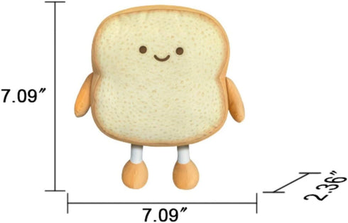 VHYHCY Cute Toast Bread Plush Pillow - Golden Food Toy