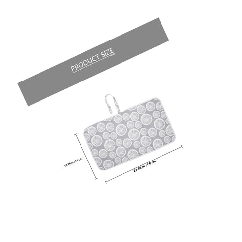Travel-Friendly Gray Lemon Changing Pad Urinal Mat for Newborns