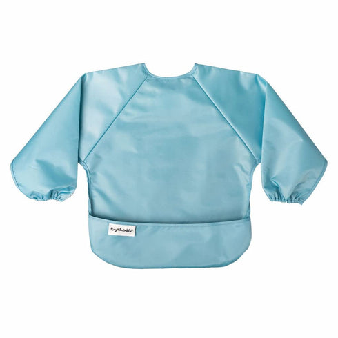2-Pack Olive,624M) Tiny Twinkle Long Sleeve Bib for Babies & Toddlers | Waterproof Smock Bib for Eating | Machine