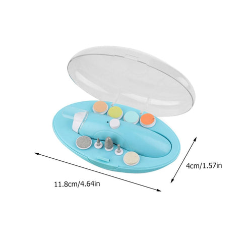 Nail Art Supplies Electric Polish Sharpener Baby Nail Care Nail Grinding Tool Kit Multi-function Nail Safe Abs Resin