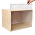 iLAND Large Wooden Display Box for Collectibles, Diorama Case, Quick-build Unfinished 15.7“ x 11” x 11“