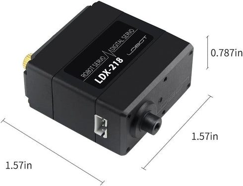 LDX-218 Standard Digital Servo, Full Metal Gear, 17kg High Torque, Dual Ball Bearing for Robot (Control Angle 180)