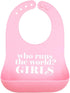 Bella Tunno Girl’s Wonder Bib - Silicone Baby Bib for Girls, Non-toxic BPA Free, Waterproof, Easy to Clean
