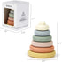 BOBXIN 6 pcs Stacking & Nesting Rings Toy, Soft Circle Stacker, Teethers for Baby, Toddler Learning Toys