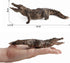 2 Pcs Simulated Crocodiles Model Figure Toy, Realistic Alligator Figurines Collection for Educational Props
