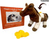 Bene World Haylo The Horse Stuffed Animal, Emotion Management Plush Toy for Kids, Horse & Book Set