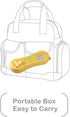 Training Chopsticks for Kids - Harmless Material, Anti-dislocation Buckle Design, Includes Portable Box (Yellow)