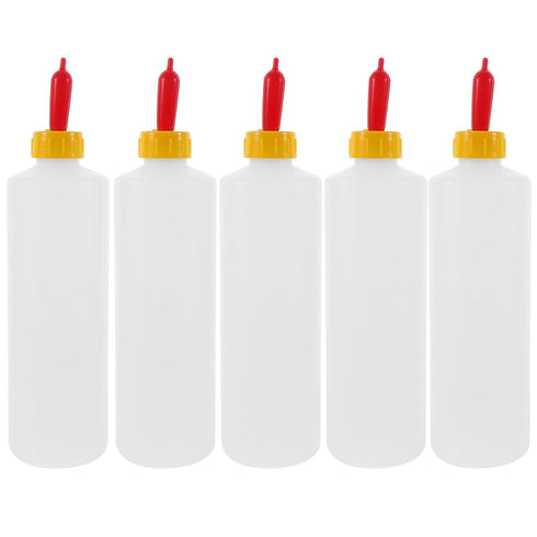 DOITOOL Goat and Bottles Set, 5PCS Small Animal Milk Drink and 400 ml Feeding Bottle Kit