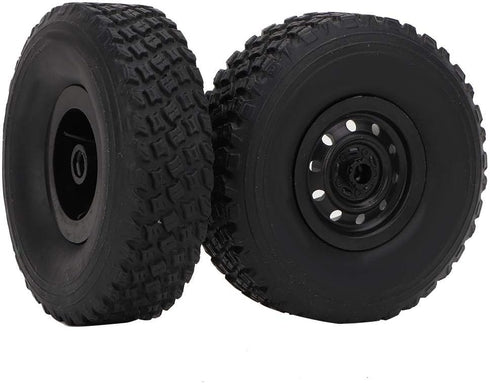 4PCS Rubber Wheel Tyres for RC Car, Antiwear, Fits WPL C-34 1/16 4WD Military Truck