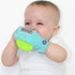 Gummee 6 Glove Baby Teething Mitten Months + Premium Quality Detachable Teether Ring and Travel Bag - Turquoise