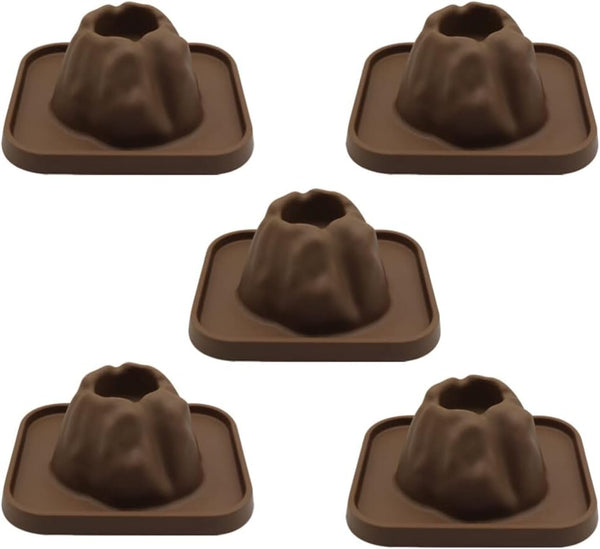 Totority 5Pcs Volcano Model Shell Toys, Volcanic Figurine for Fish Tank Aquarium, Volcano Science Kit