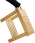KKTONER Bamboo Step Stool with Storage Shower Bench with Shelf Foot Stool for Bathroom Living Room Bedroom Natural