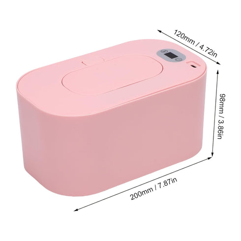 NOENNULL Baby Wipe Warmer Safe USB Powered Fast and Even Heating Portable Wipe Heater for Home Car Outdoor (Roseate