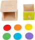 Adena Montessori Coin Box, Yellow-Green Door Baby Toys for 6-12 Months 1-2 Years Old Toddlers