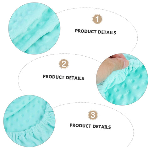 ORFOFE Breathable Baby Changing Pad Cover Mint Green Soft Massage Table Changing Mat Detachable Design for Infants