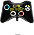 5 Pcs Black Video Game Party Balloons, Aluminum Membrane Birthday Supplies for Boys Game Themed Decoration