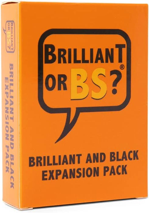 Brilliant or BS? Black Culture Expansion Pack, Trivia Card Game for 4-6 Players, Hilarious Bluffing Game for Adults