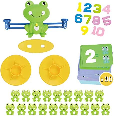 Frog Balance Cool Math Counting Game, Educational Early Learning Scale STEM Toys Gifts for Preschool Toddlers Kids Age