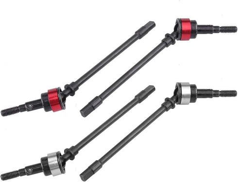 RC Car Drive Shaft, 4 Pcs Hard Steel Front Axle for SCX10 Remote Control Car Model Accessory Parts