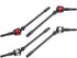 RC Car Drive Shaft, 4 Pcs Hard Steel Front Axle for SCX10 Remote Control Car Model Accessory Parts