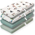 FIGEPO 4 Pack Mallard Duck Baby Changing Pad Covers Neutral Unisex Breathable Fitted Nursery Sheets for Baby Girl