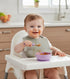 5 Pack PandaEar Waterproof Silicone Baby Bibs| Super Thin Light Weight Feeding Bib with Food Catcher Pocket for Toddler