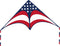 Motiloo 63" Patriotic American Flag Delta Kite for Kids and Adults, Easy to Fly, Beach Kites for Outdoor Activities