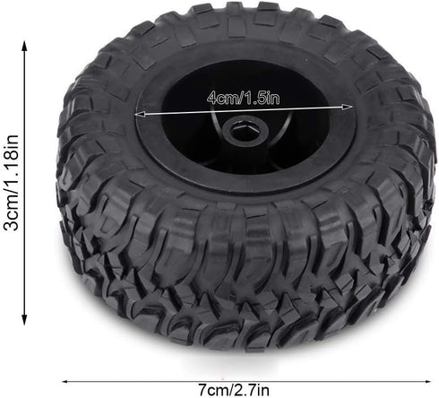 Tbest RC Tires Rubber, Crawler Tires for 1:16 RC Car Accessory