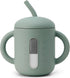 SAMiGO Silicone Sippy Cup, Baby Straw Cup for 6 12 18 Months,