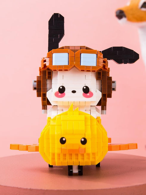 AUHORA 6068, 980 15 Mini Building Blocks, Micro Blocks, Papa Dog Pieces, Best Gifts for Years Old and Up, for Adults