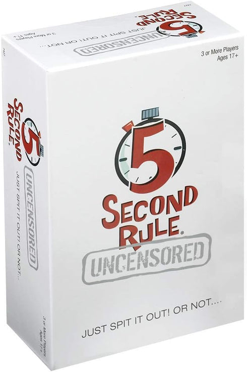 5 Second Rule Uncensored, Fun Card Game for Game Night with Friends, for Ages 17 and Up