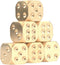 ARTIBETTER 2 Pcs Metal Dice: Brass Dice for Poker Party Game, Role Playing Games, Golden Dice for Tables