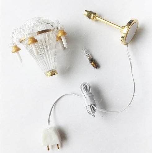1/12 iLAND Scale Accessories of Dollhouse Lights, Classic Miniature Lamp for Dollhouse Decoration, Brilliant Candle