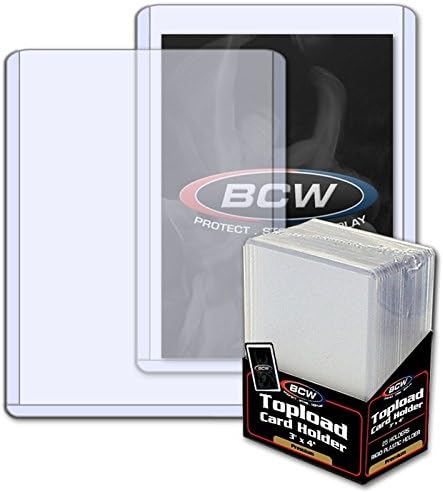 BCW 3X4 Premium Toploader Card Holder - 25ct Pack