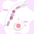 Aori Magnetic Pacifier Clips for Reborn Dolls - Purple Silicone Chain Holders