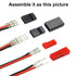 40 Sets Servo Plug Male Female Connector Crimp Pin Cable Kit, Compatible JST SYP Futaba for Hitec Spektrum RC