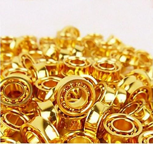 MAGICYOYO Unresponsive Yoyo Ball Bearings - Pack of 2 Golden Plated 10 Ball Bearings + 6 Axles (8MM/10MM/12MM)