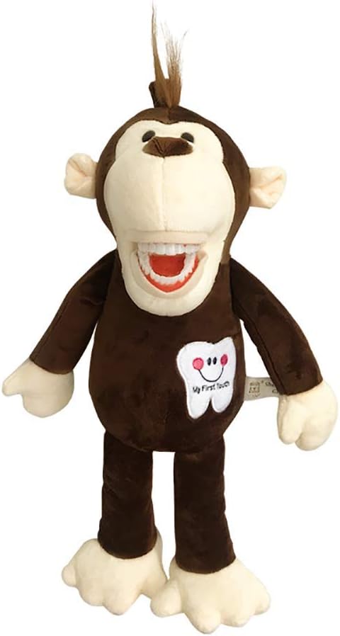 YOUYA Dental Tooth Fairy Puppet - Monkey Educational Plush Doll for Kids