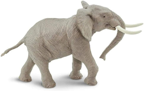 7.6" 3+ Safari Ltd. African Bull Elephant Figurine - Realistic Wildlife Figure - Educational Toy for Boys, Girls