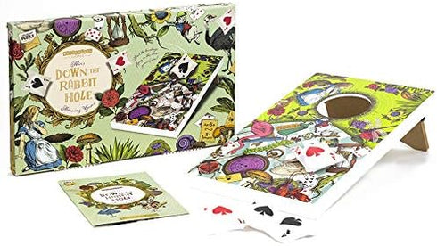 Professor PUZZLE Down The Rabbit Hole - Alice in Wonderland Themed Corn Hole Game