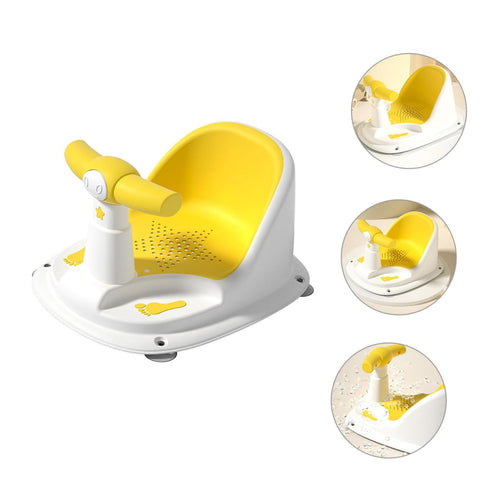 Setup Bath Seat Antislip Bathtub Chair for Newborns Safe Stable Support Construction Easy Bathing Aid