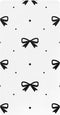 CZXW Black Bow with Polka Dots Crib Sheets Fitted 52" x 28" Natural