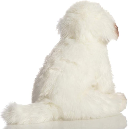 HollyHOME 13 Inch Bichon Frise Plush Puppy Stuffed Animal, Realistic Maltese Dog Toy Gift for Kids