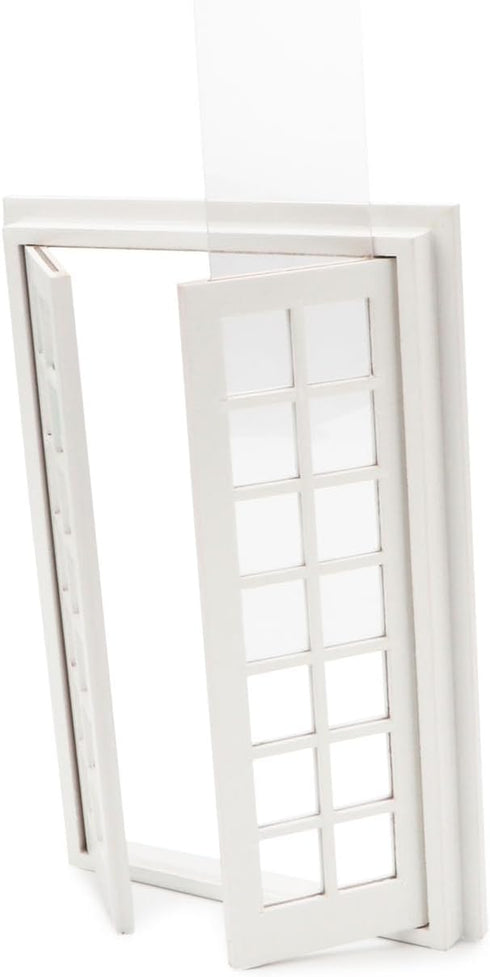 1: 12 28 Dollhouse Accessories Miniature Windows Scale Furniture Window Frame Model Panes Dollhouse Decoration Fiary