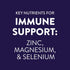 Immune 1 Pack 4 Pedialyte with Support Electrolyte Solution, Hydration Drink with Zinc, Selenium, and Magnesium, Iced