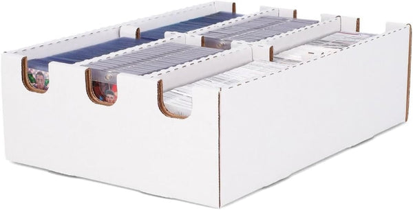 BCW 6 Cell Cargo Card Storage Box, 3x2 Trading Card Storage Box Holds 2100 Standard Cards, Assembly Required
