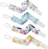 Baby Pacifier Clips, 4 Pack Binky Paci Holder and Leash Unisex for Boys and Girls Fits for Most Pacifier, Binkie Styles & Baby Teethers & Toys and Gift Universal Fit