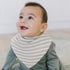 Pack 2 Woolino Merino Wool Baby Bibs - Highly Absorbent Bandana Bib with Cotton Outer Layer and Merino Wool Inner Layer